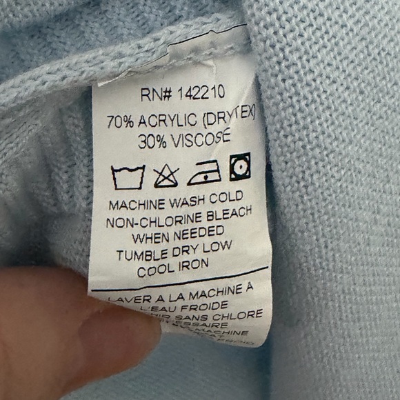 MerSea Womens Oversized Catalina Knit Sweater One Size P Blue Pockets Minimalist - Picture 7 of 11